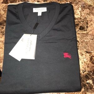 BURBERRY men’s blk t-shirt NWT 100% Authentic